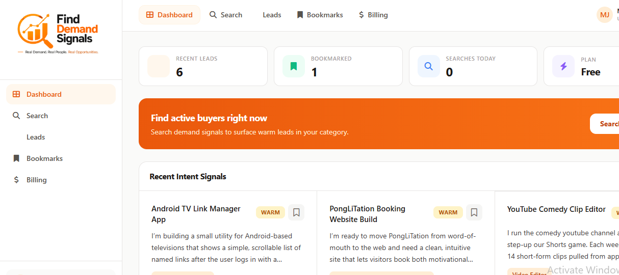 FindDemand Signals