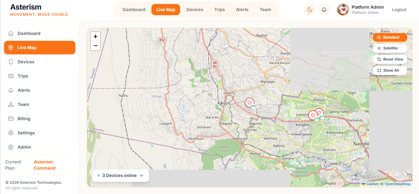 Asterism Track screenshot
